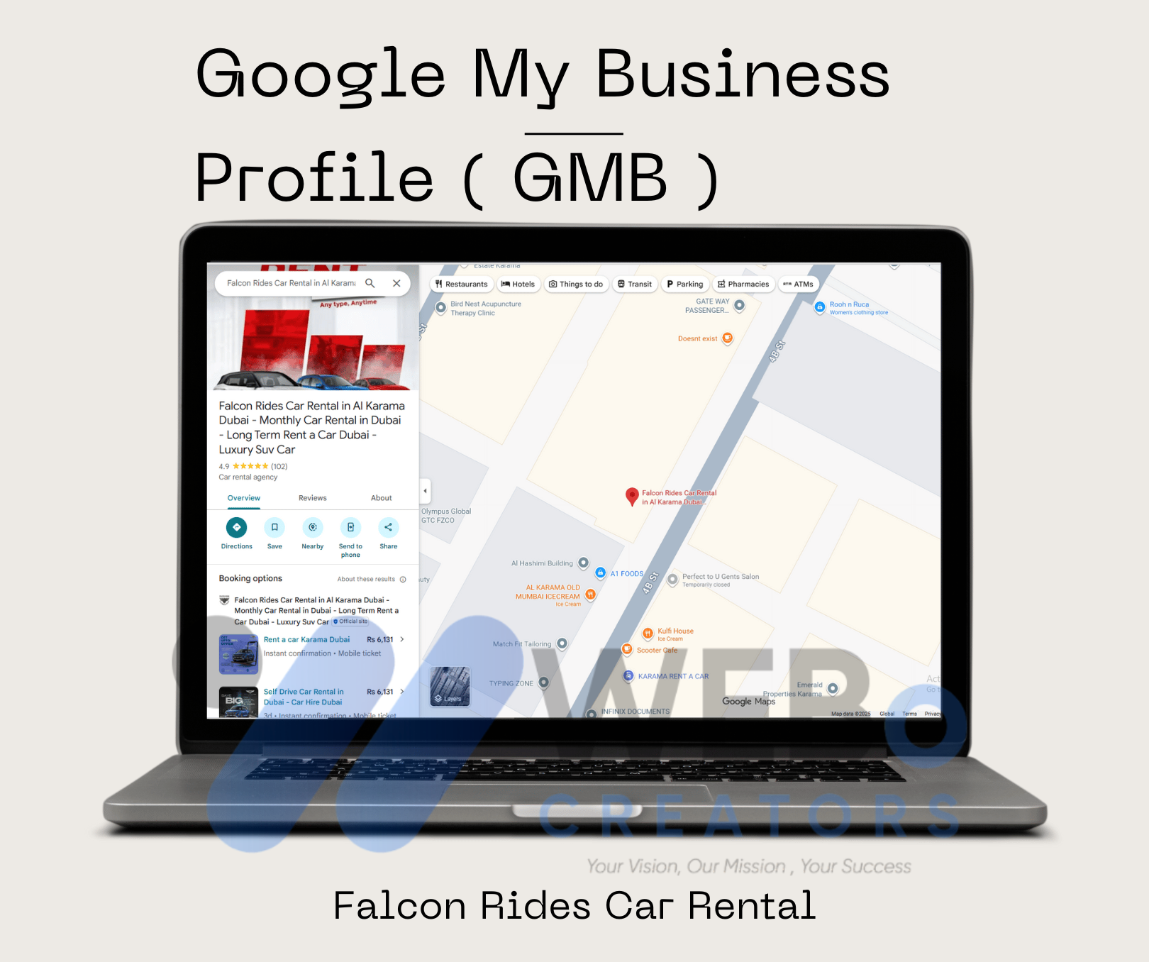 Falcon Rides Google My Business Creation
